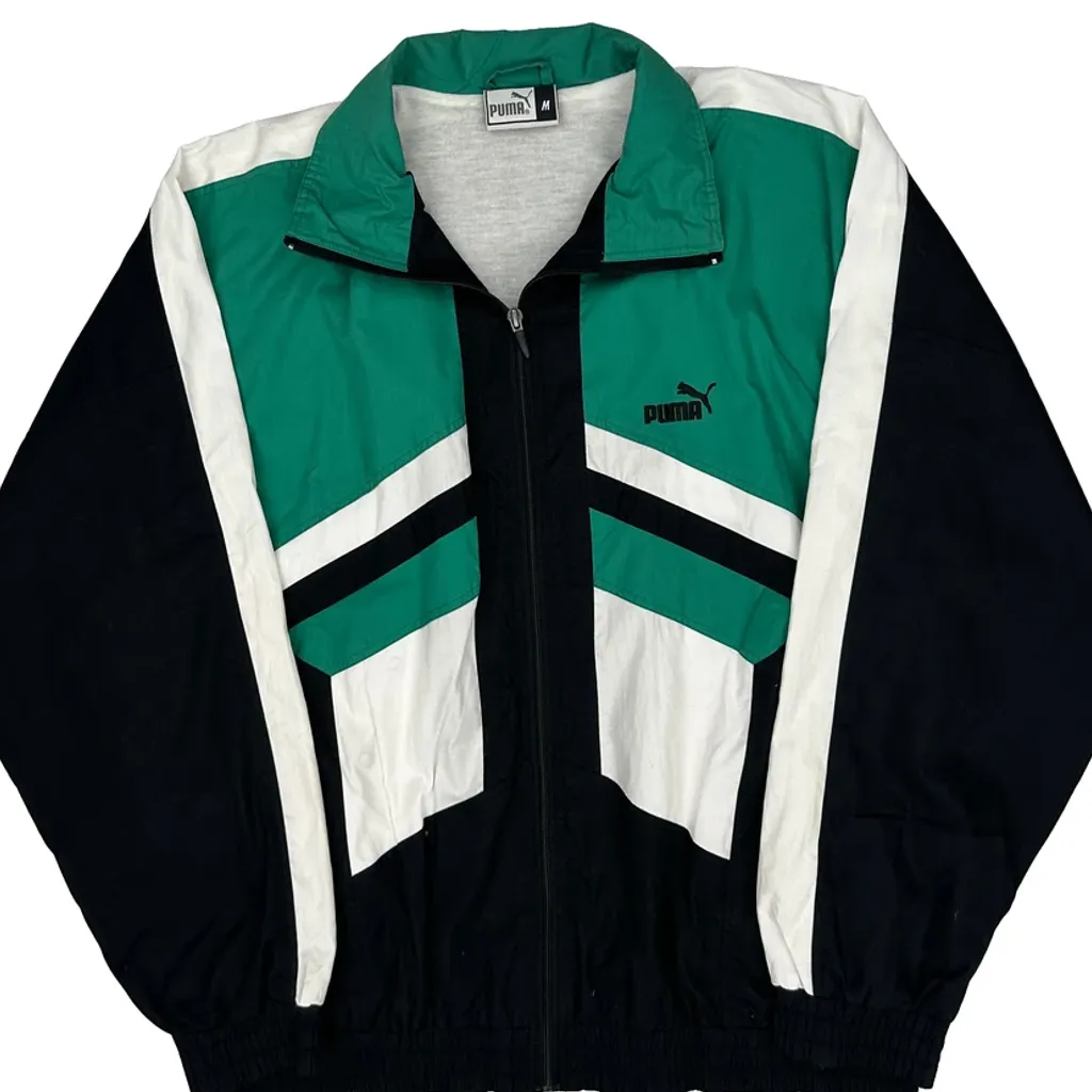 Puma Track Jacket - Medium Black Polyester - Image 4