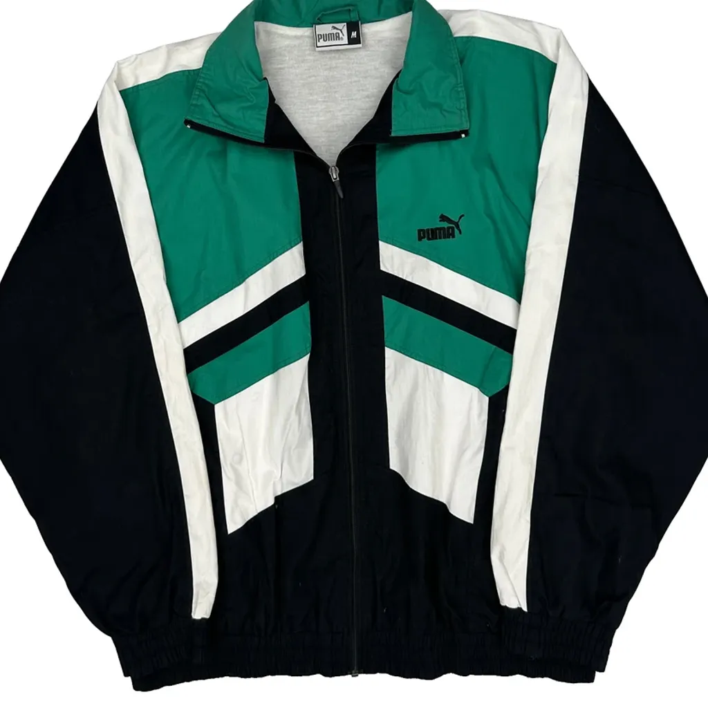 Puma Track Jacket - Medium Black Polyester - Image 5