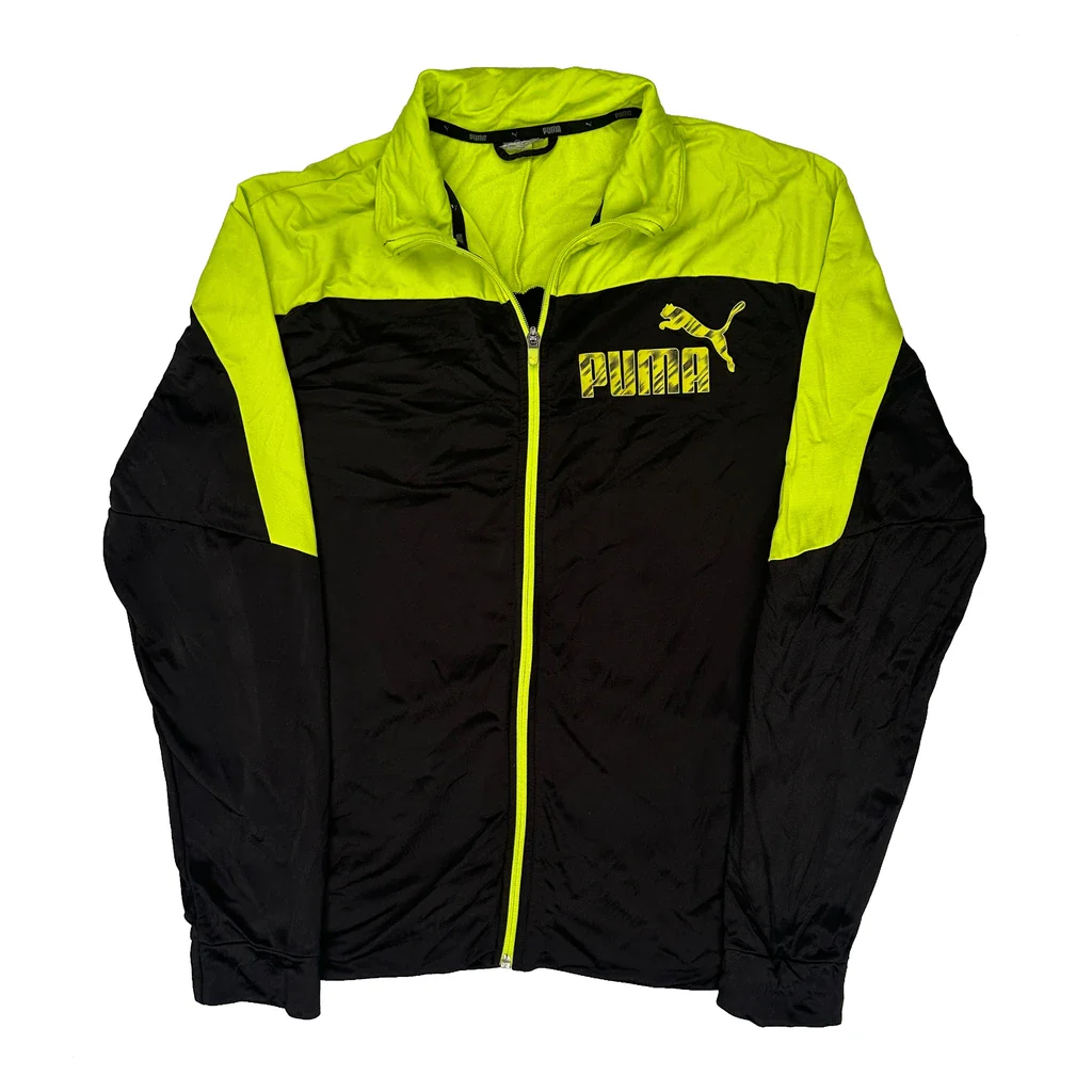 Puma Track Jacket - Medium Black Polyester