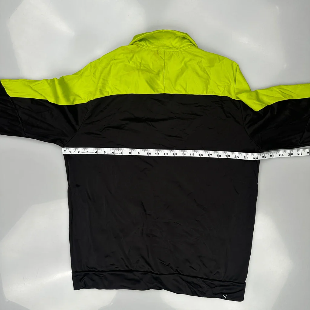 Puma Track Jacket - Medium Black Polyester - Image 3