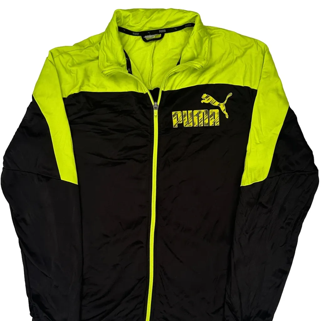 Puma Track Jacket - Medium Black Polyester - Image 4