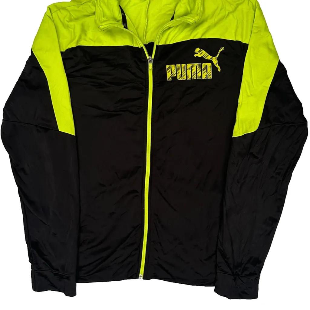 Puma Track Jacket - Medium Black Polyester - Image 5