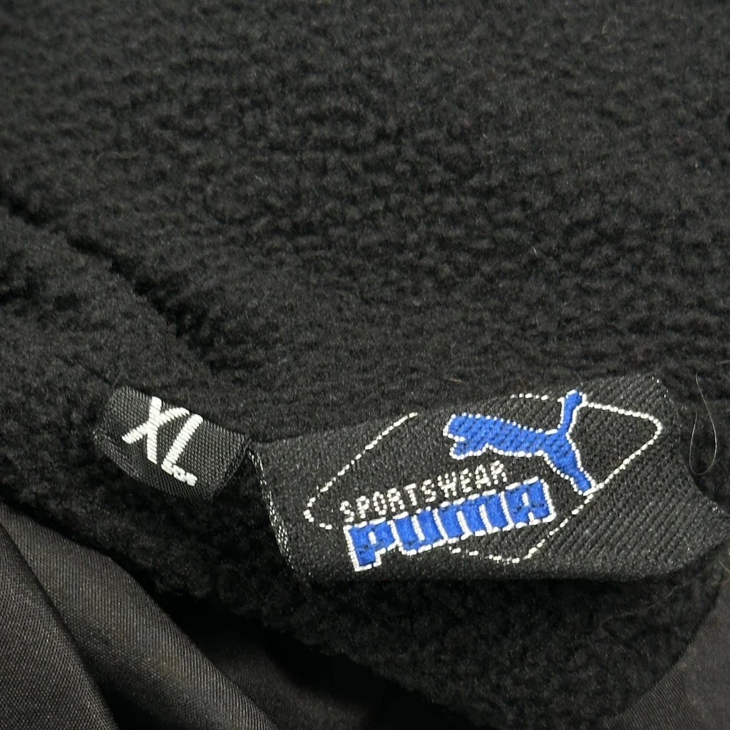 Puma Striped Track Jacket - XL Black Polyester - Image 3