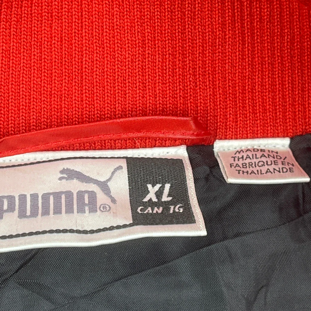 Puma Track Jacket - XL Red Polyester - Image 3