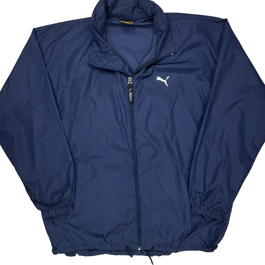 Puma Windbreaker - Large Blue Polyester - Image 5