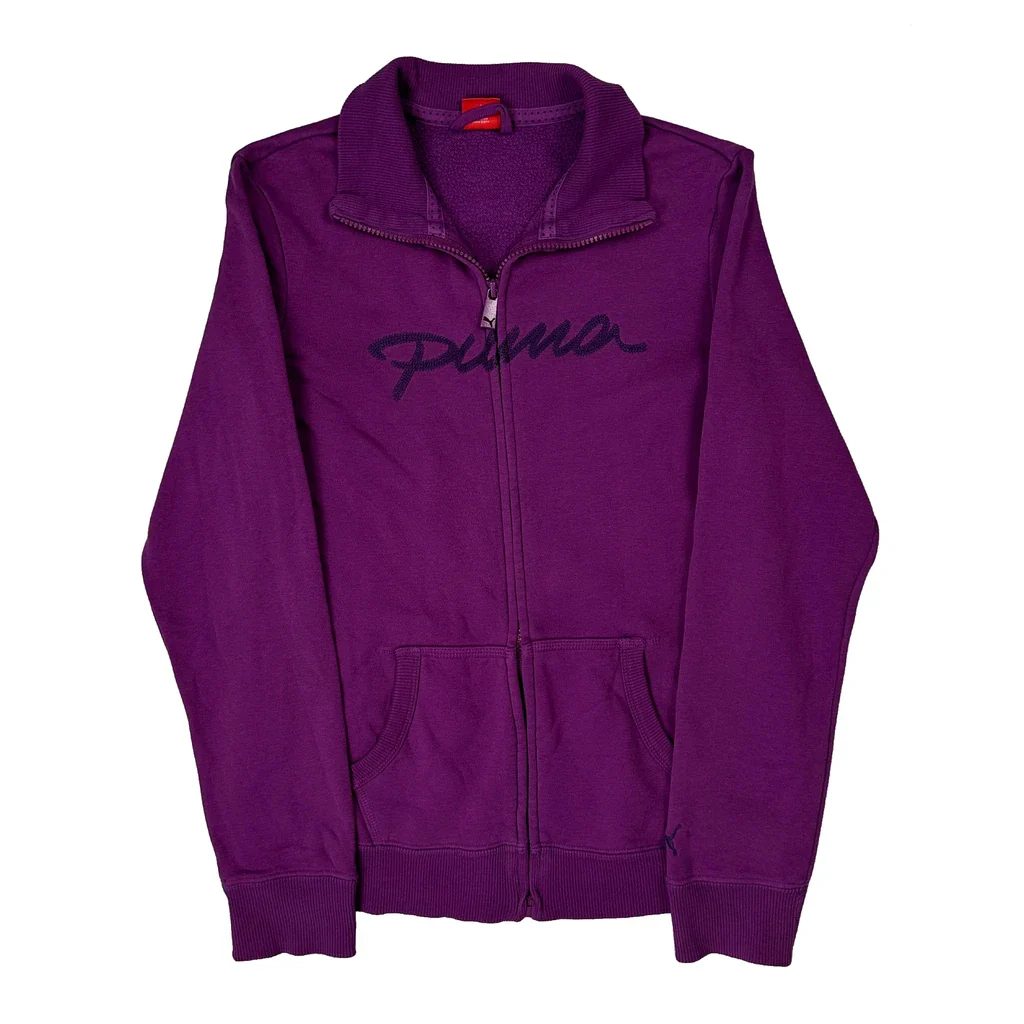 Puma Zip Up - Small Purple Cotton