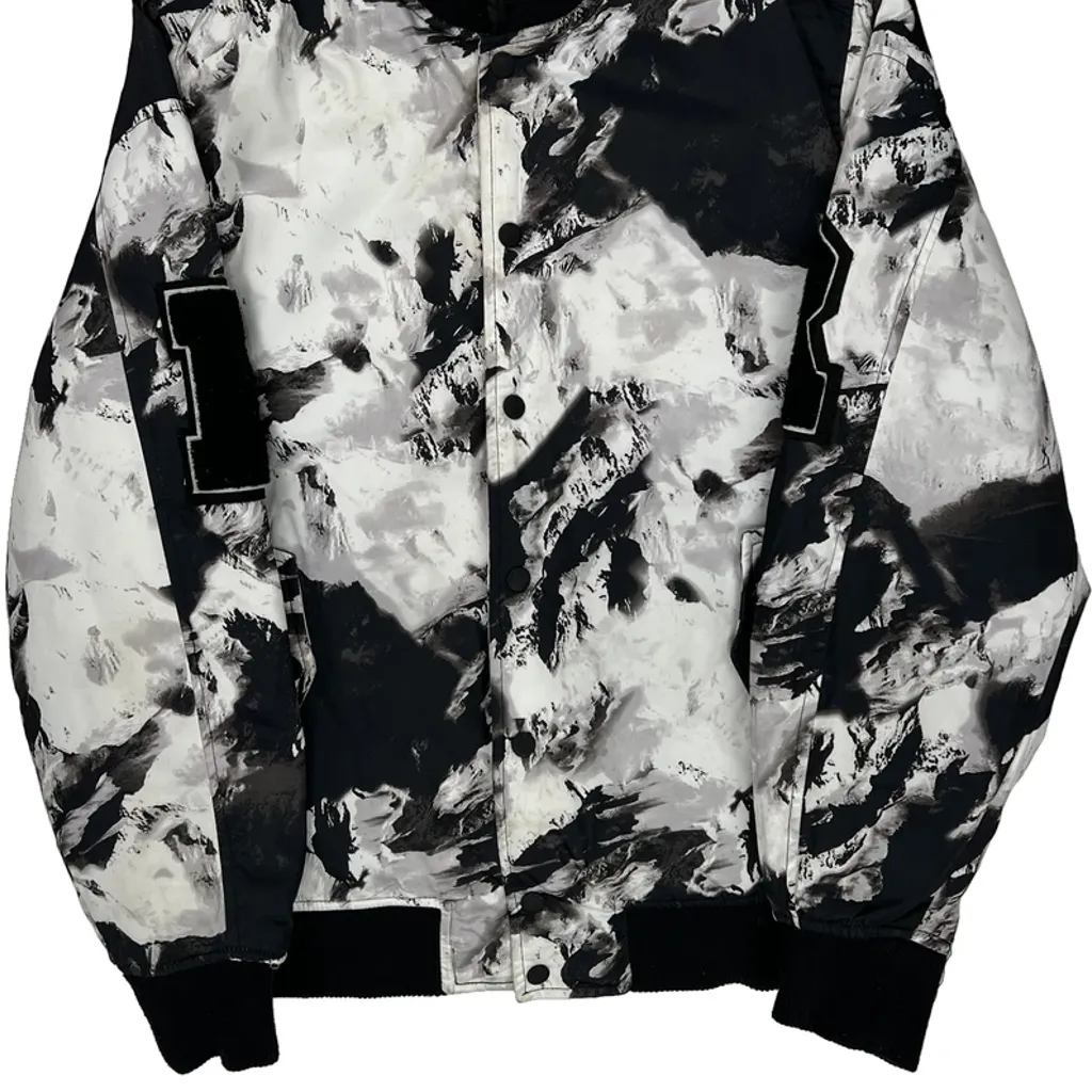Punk Royal Bomber Jacket - Medium Black & White Polyester - Image 4