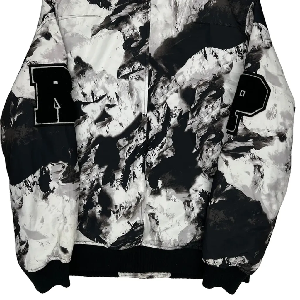 Punk Royal Bomber Jacket - Medium Black & White Polyester - Image 7