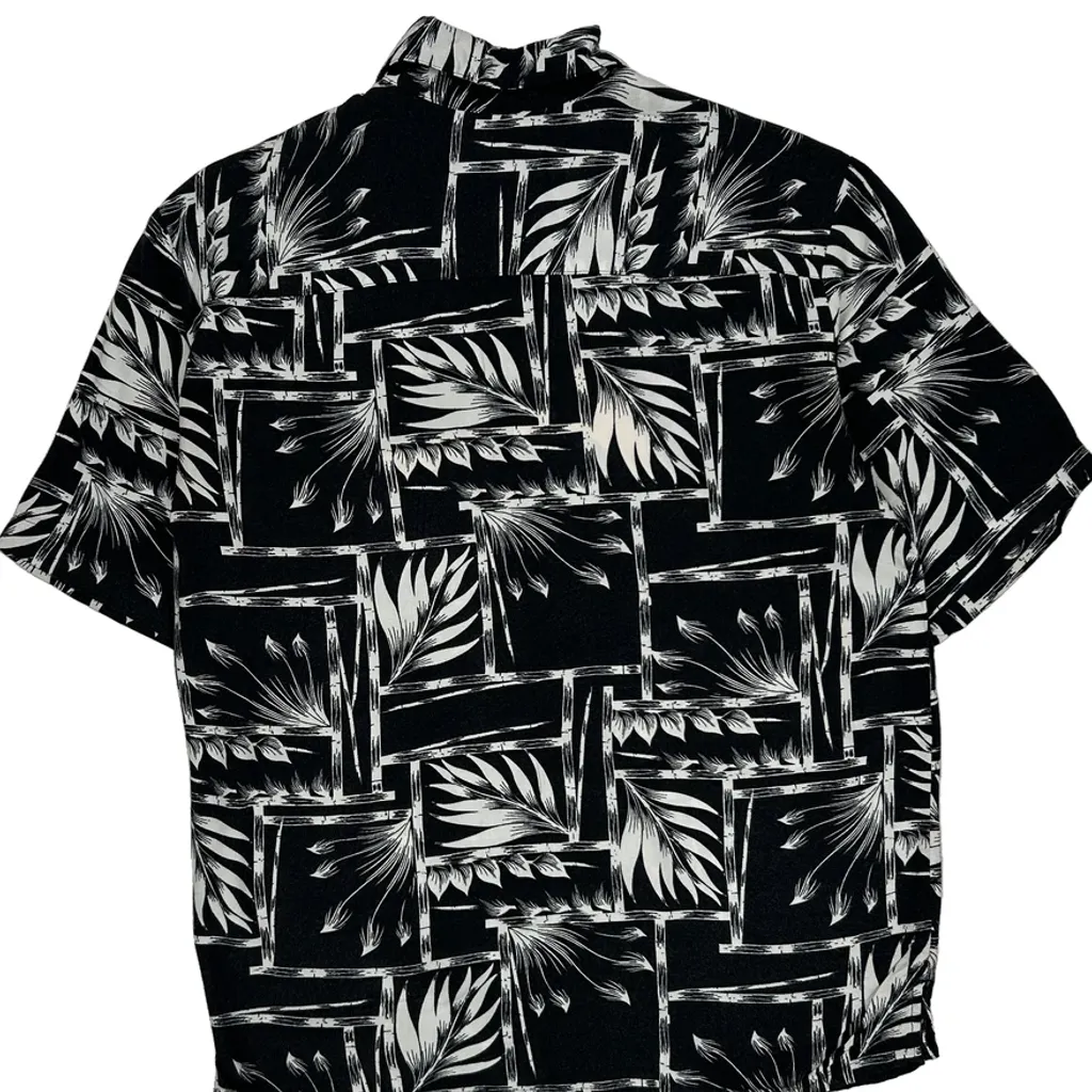 Puritan Hawaiian Shirt - Small Black Viscose - Image 7