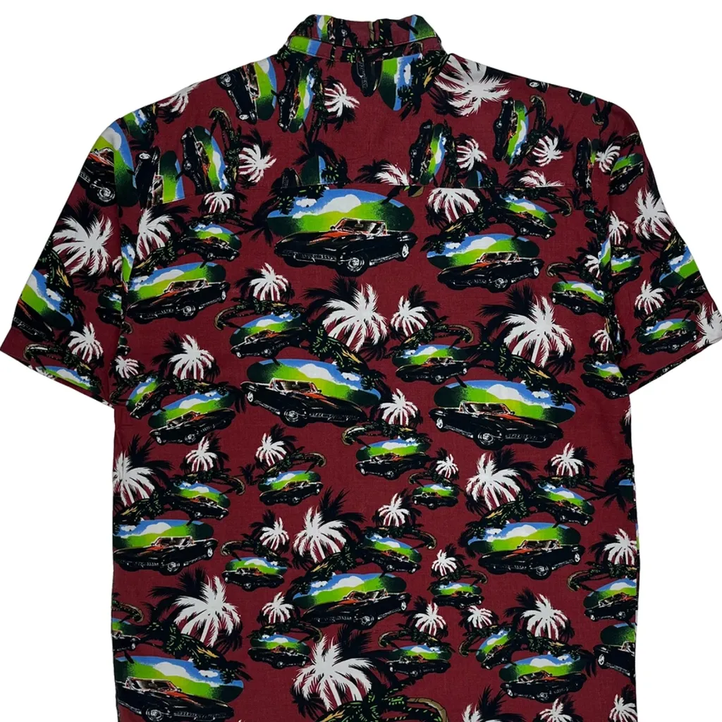 Puritan Graphic Hawaiian Shirt - Medium Multicoloured Viscose - Image 7