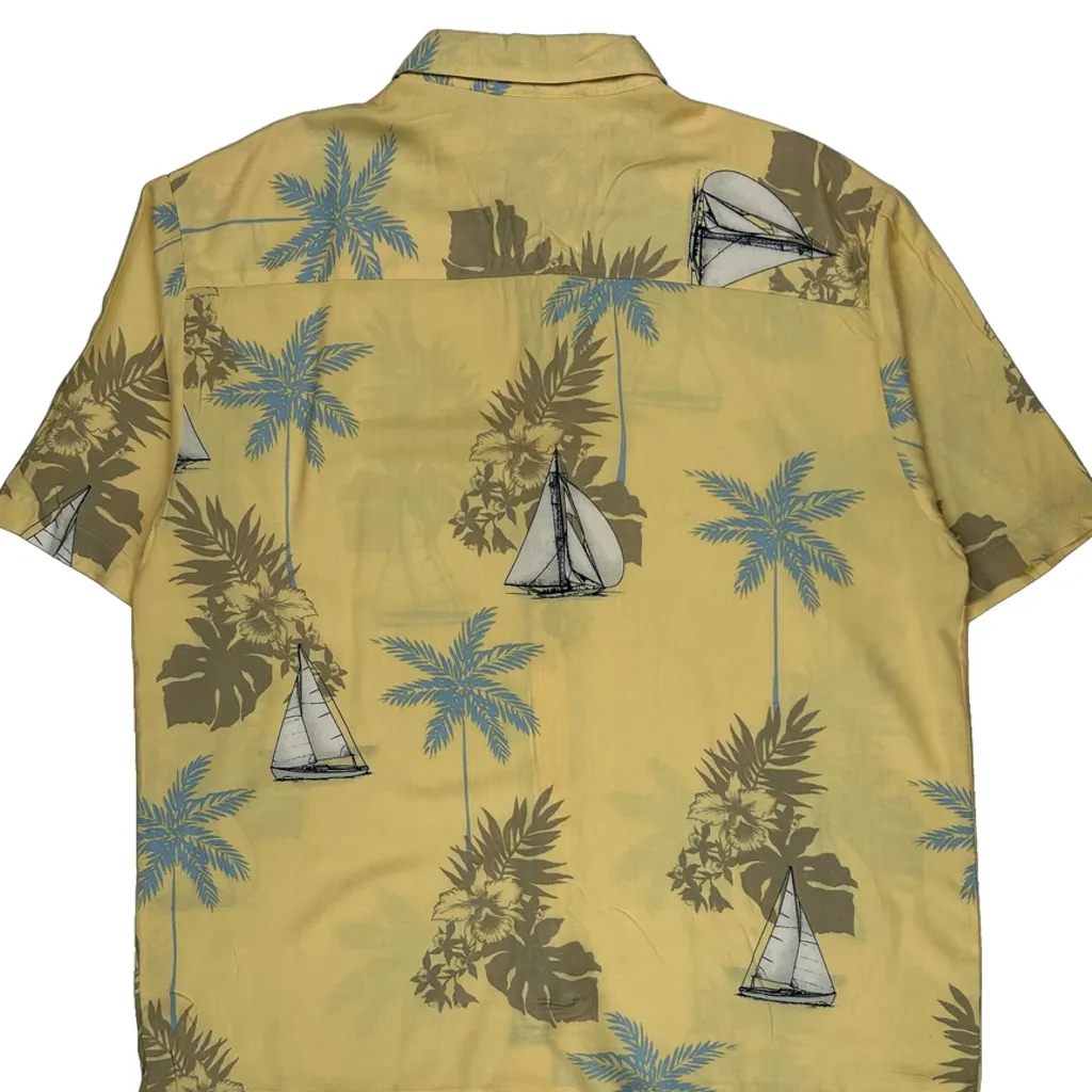 Puritan Hawaiian Shirt - Large Yellow Viscose - Image 6