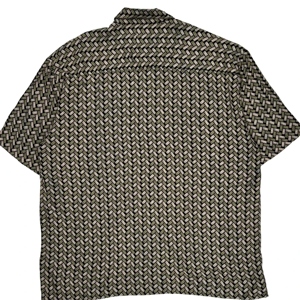 Puritan Patterned Shirt - XL Black Viscose - Image 7