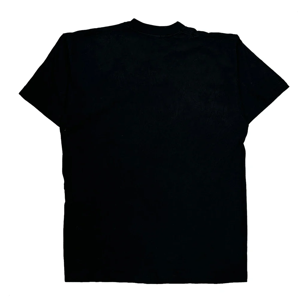 Quality Control Supervisor Fruit Of The Loom Single Stitch T-Shirt - Large Black Cotton - Image 2