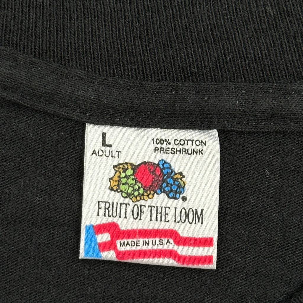 Quality Control Supervisor Fruit Of The Loom Single Stitch T-Shirt - Large Black Cotton - Image 3