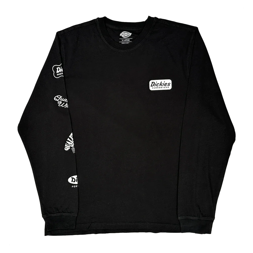 Quality Workwear Dickies Long Sleeve T-Shirt - XL Black Cotton