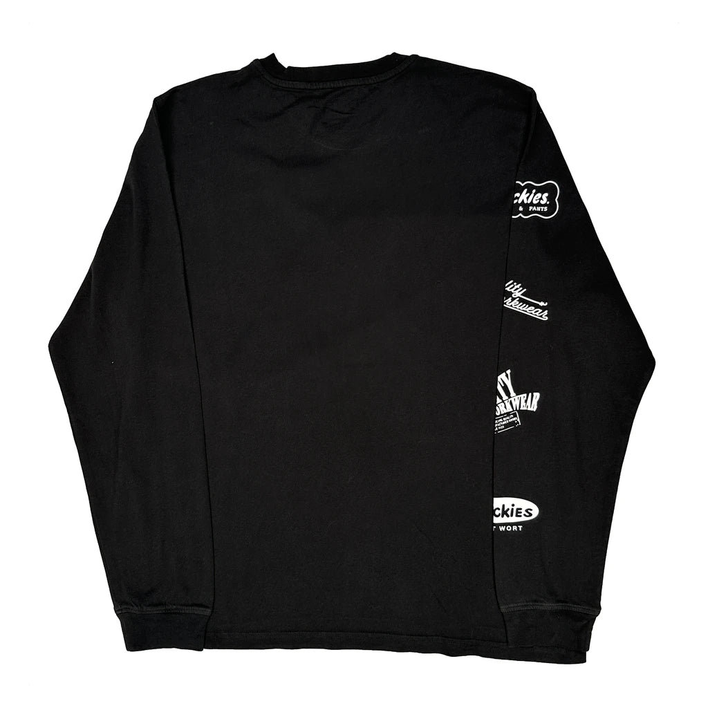 Quality Workwear Dickies Long Sleeve T-Shirt - XL Black Cotton - Image 2