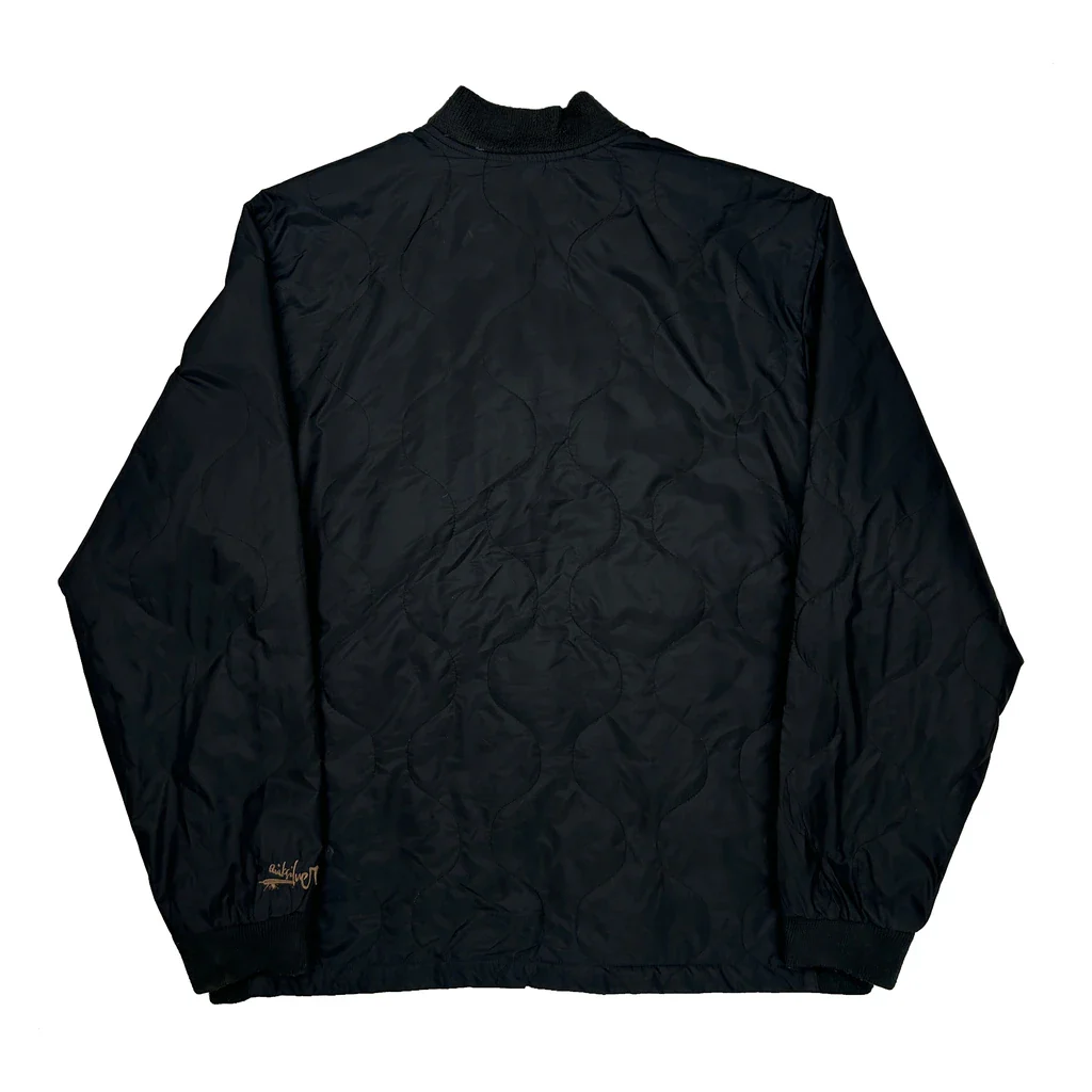 Quiksilver Bomber Jacket - XL Black Nylon - Image 2
