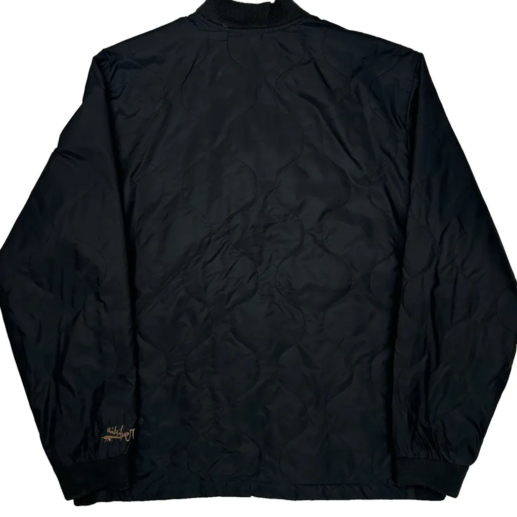Quiksilver Bomber Jacket - XL Black Nylon - Image 7