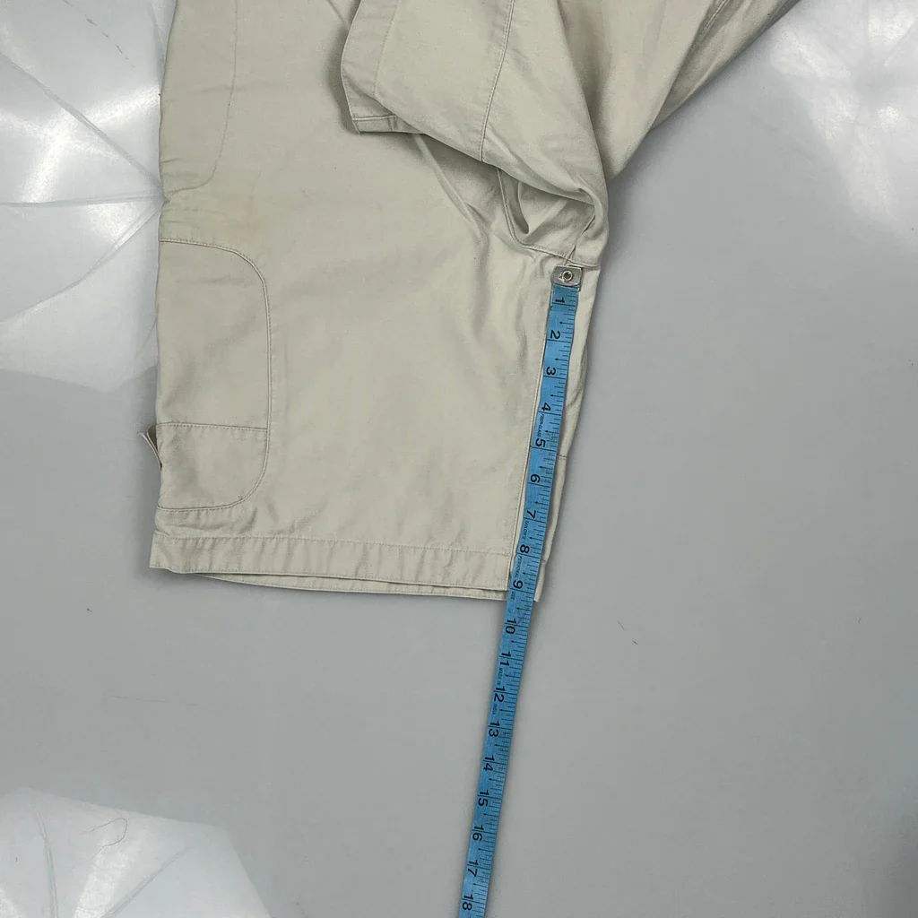 Quiksilver Cargo Shorts - 28W 11L Beige Cotton - Image 5