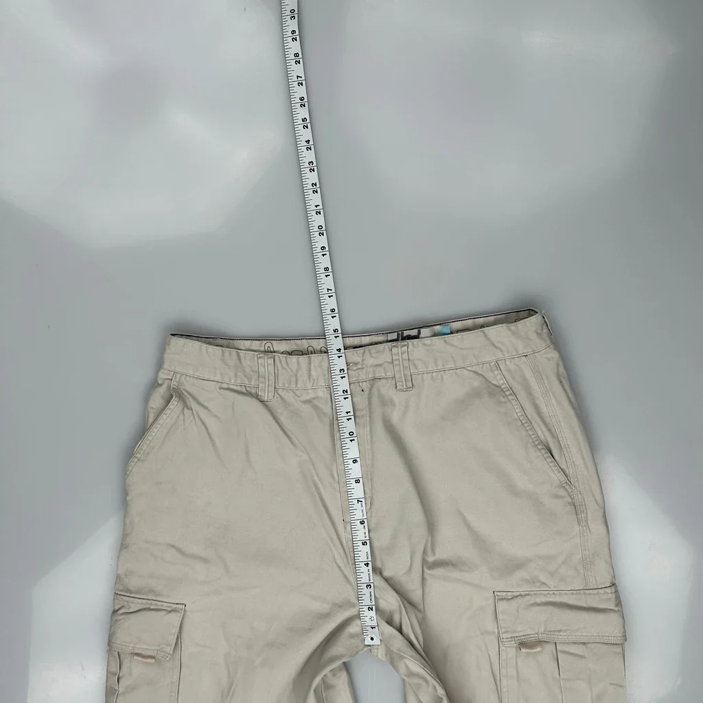 Quiksilver Cargo Shorts - 38W 10L Beige Cotton - Image 4