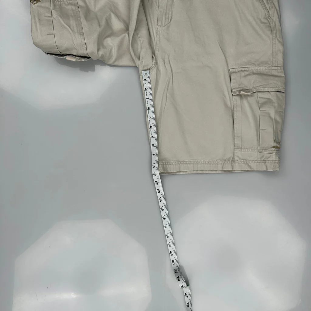 Quiksilver Cargo Shorts - 38W 10L Beige Cotton - Image 5