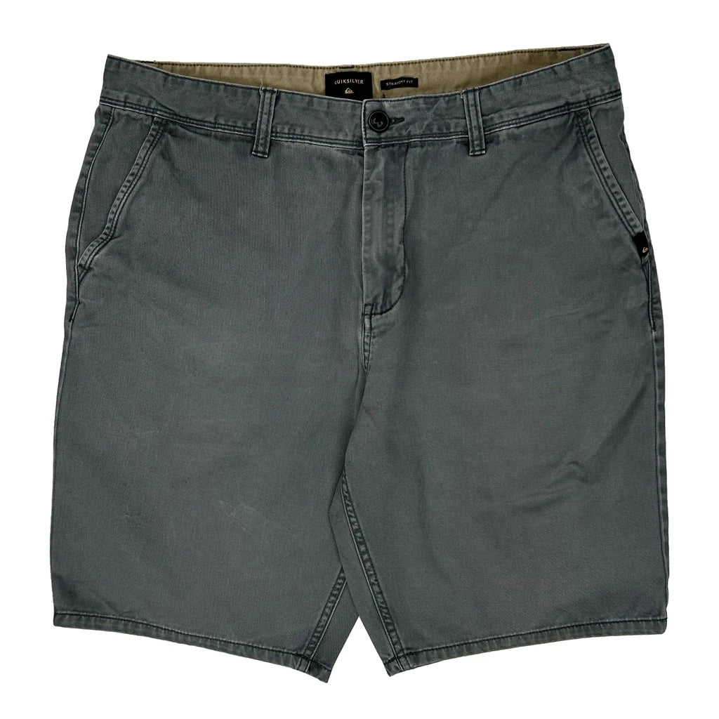 Quiksilver Chino Shorts - 35W 10L Grey Cotton - Image 2
