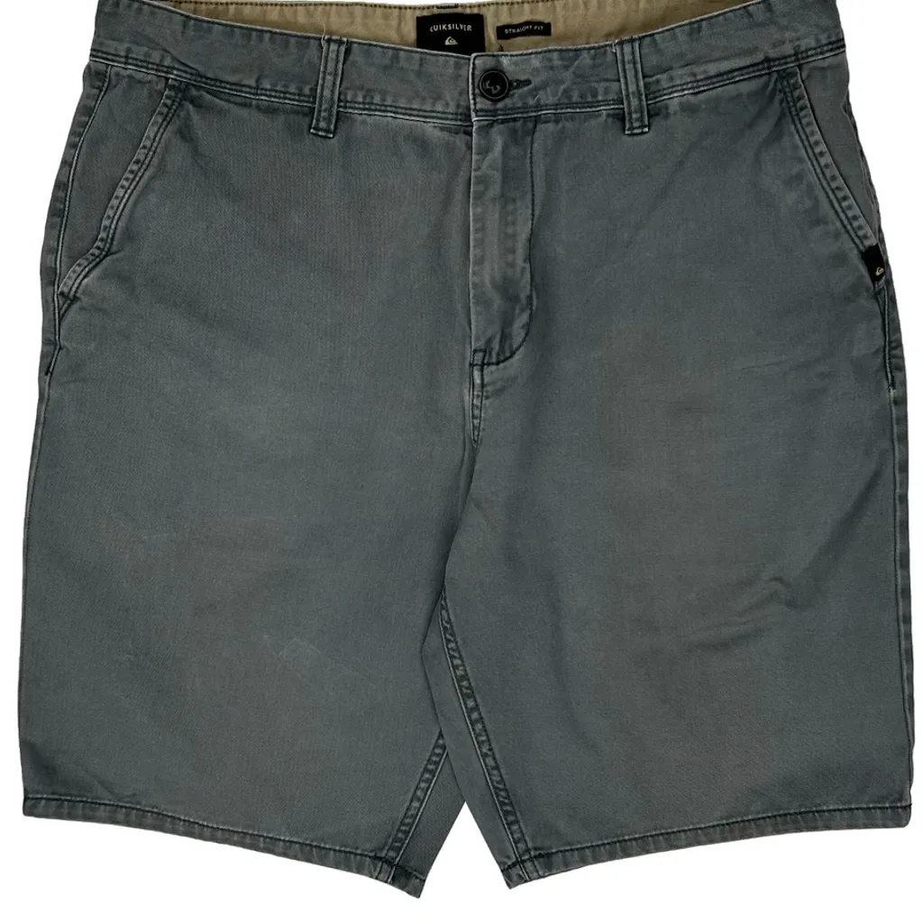 Quiksilver Chino Shorts - 35W 10L Grey Cotton - Image 9
