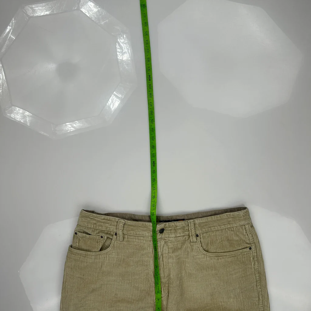 Quiksilver Cord Trousers - 38″ Waist Beige Corduroy - Image 4