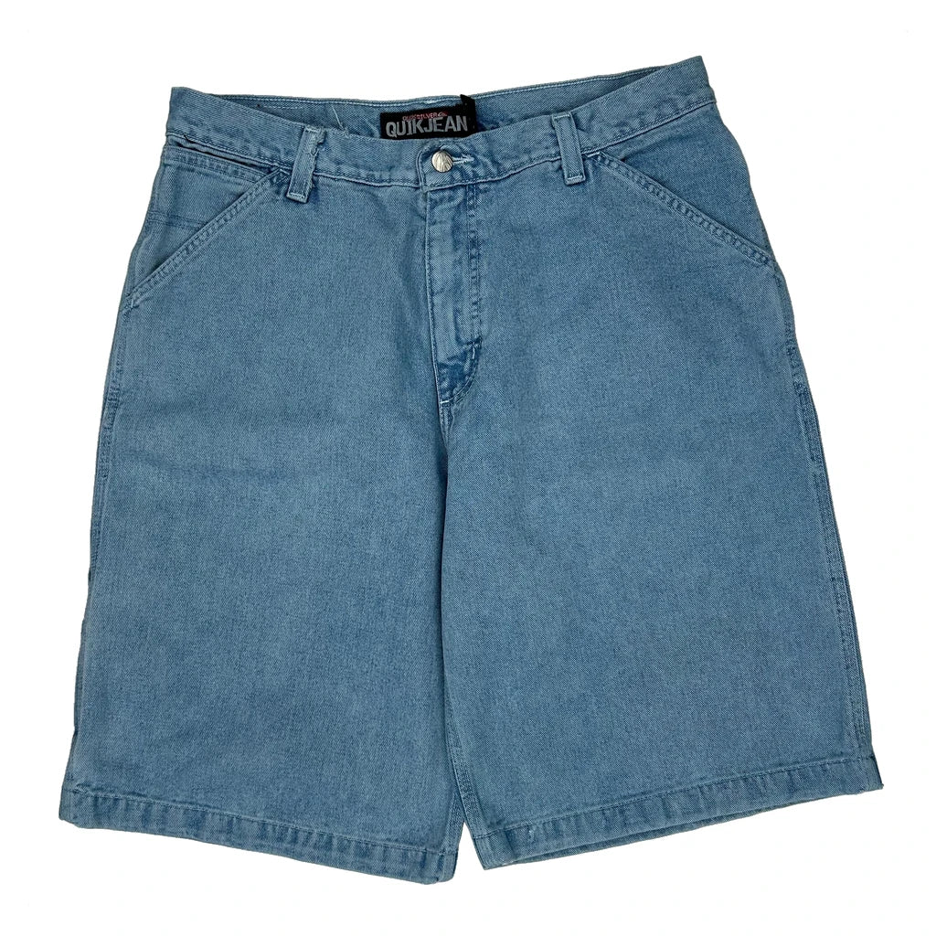 Quiksilver Denim Shorts - 34W 11L Blue Denim - Image 2