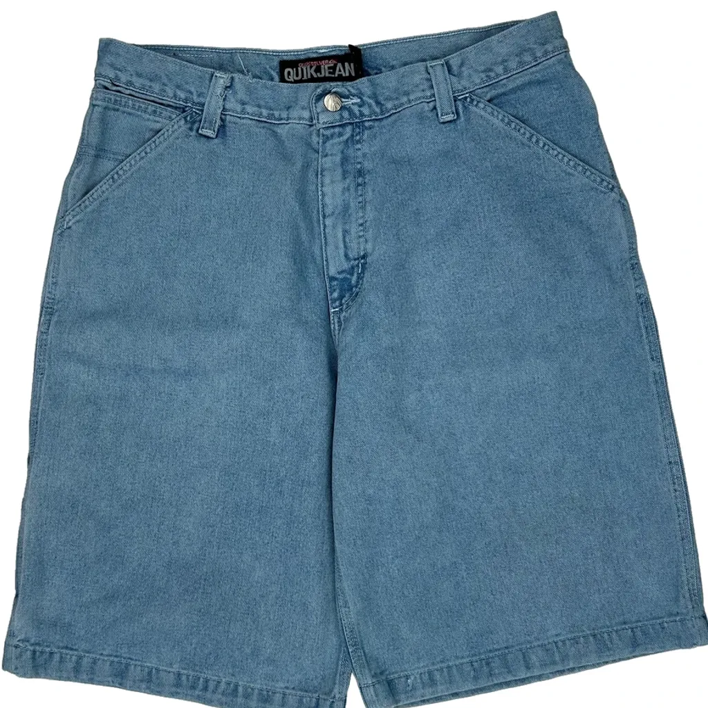 Quiksilver Denim Shorts - 34W 11L Blue Denim - Image 8