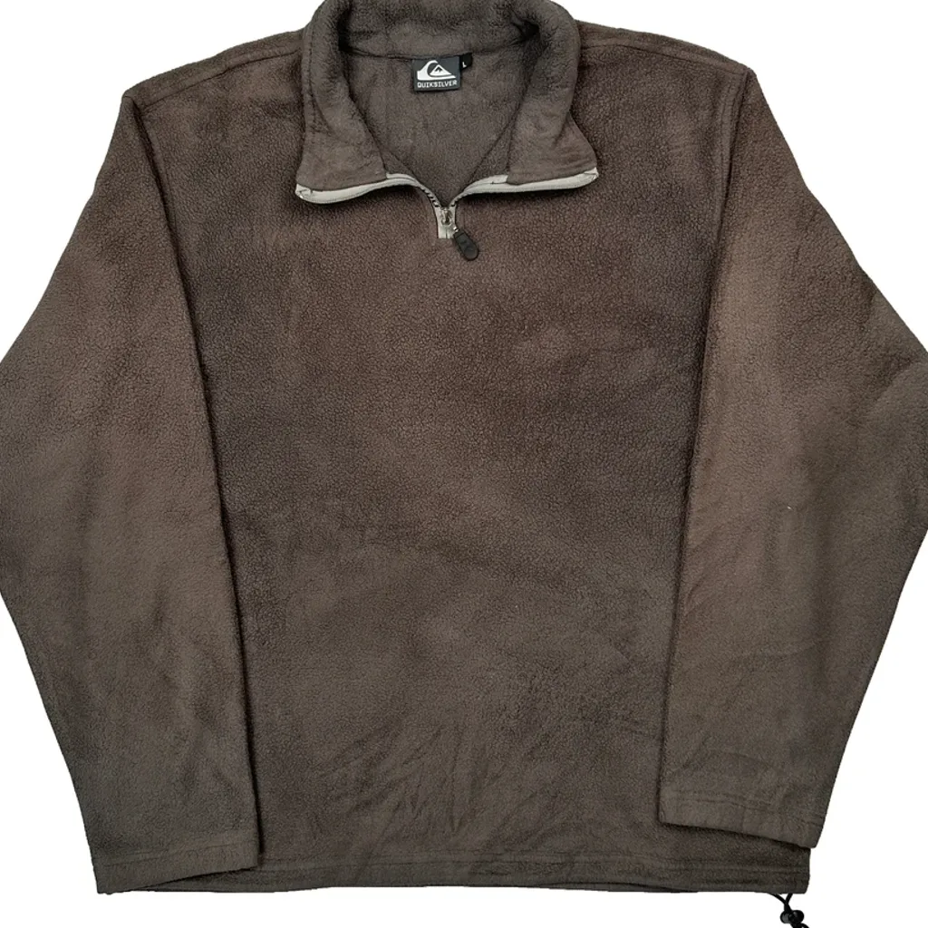 Quiksilver Fleece - Large Brown Polyester - Image 4