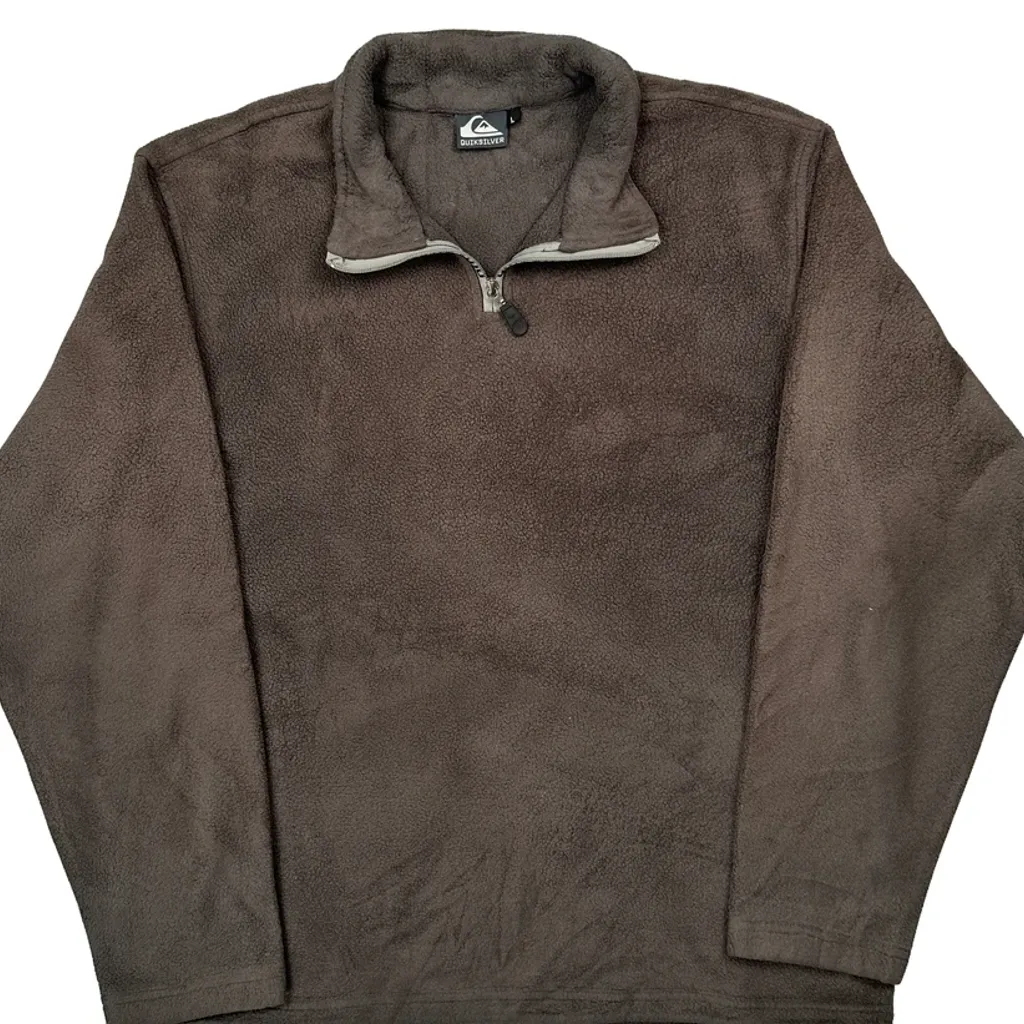 Quiksilver Fleece - Large Brown Polyester - Image 5