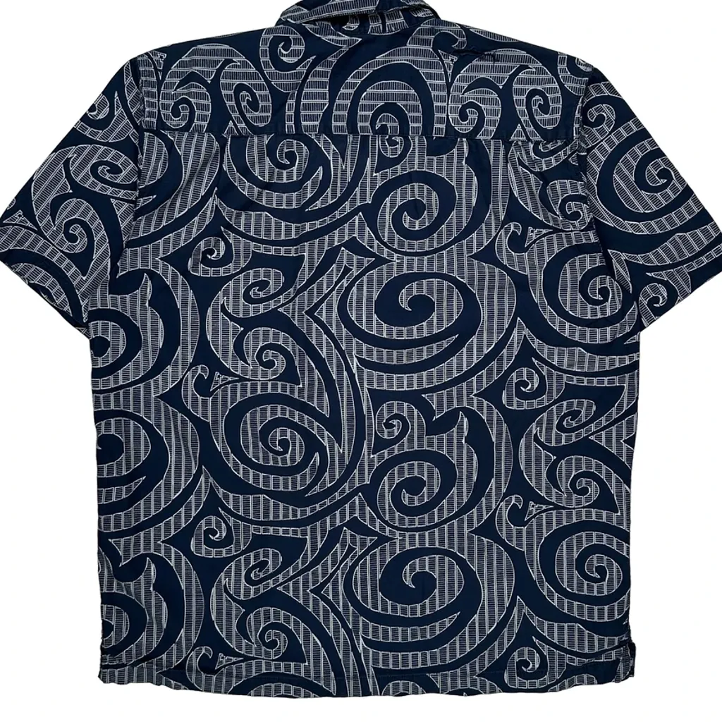 Quiksilver Hawaiian Shirt - Medium Blue Cotton - Image 6