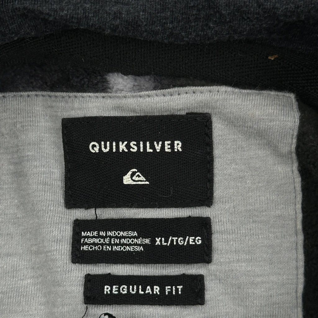Quiksilver Striped Hoodie - XL Black Cotton - Image 3