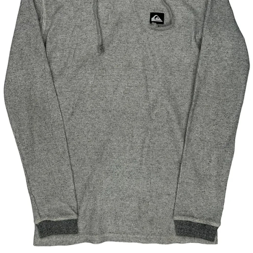 Quiksilver Hoodie - Small Grey Cotton - Image 5