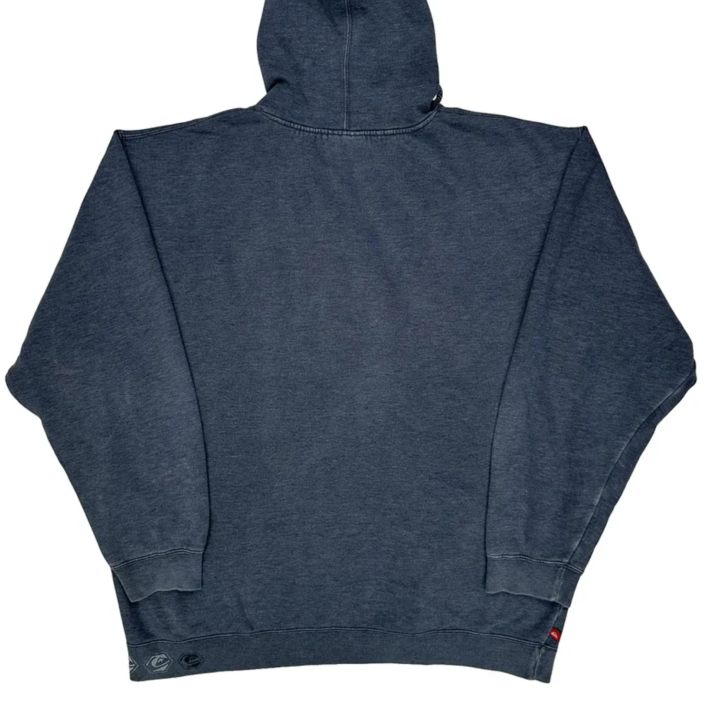 Quiksilver Hoodie - XL Grey Cotton Blend - Image 6