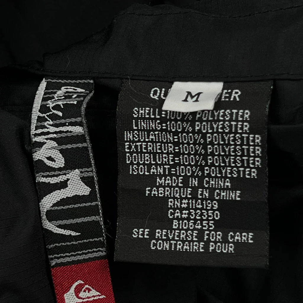 Quiksilver Jacket - Medium Gray Polyester - Image 3