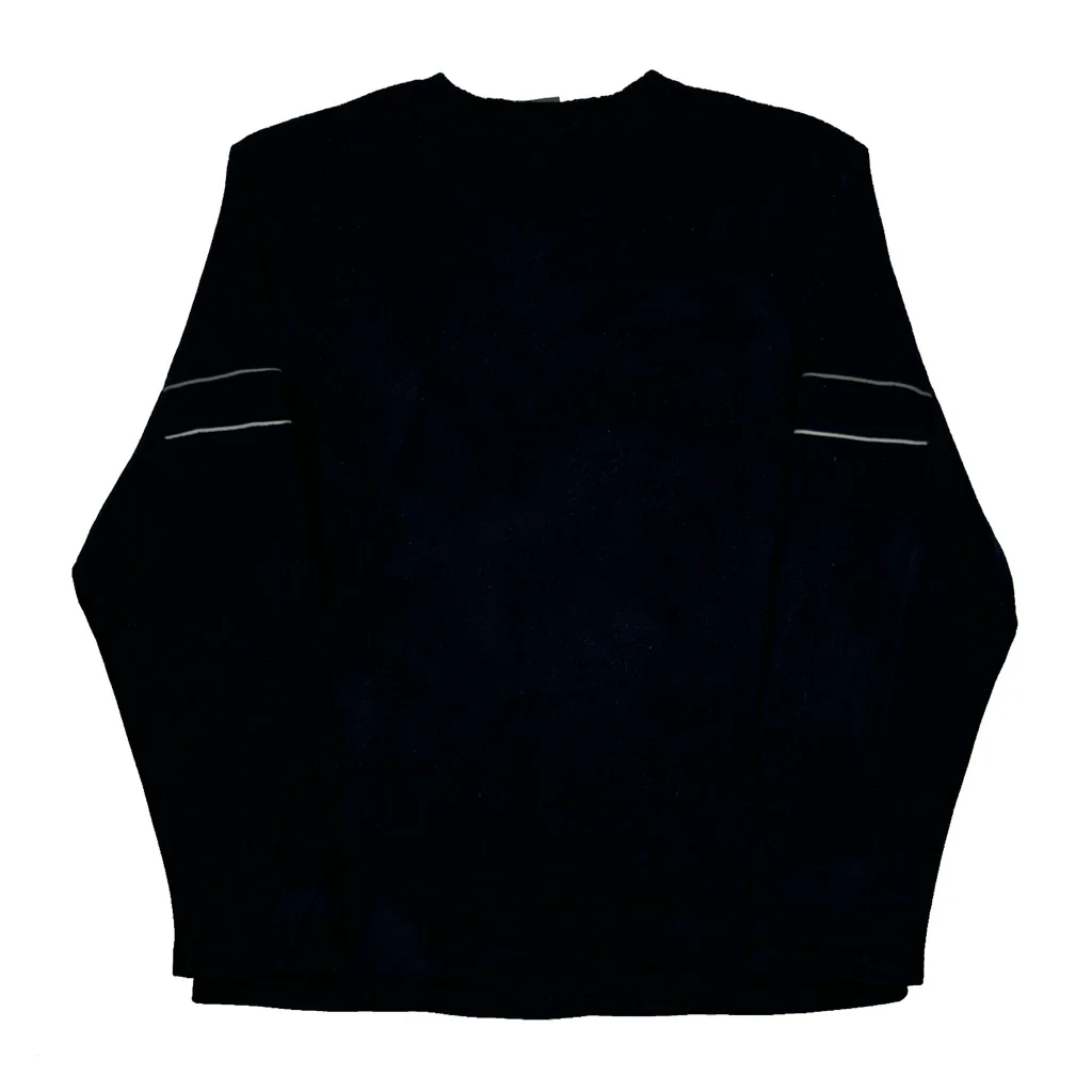 Quiksilver Long Sleeve T-Shirt - Medium Black Polyester - Image 2