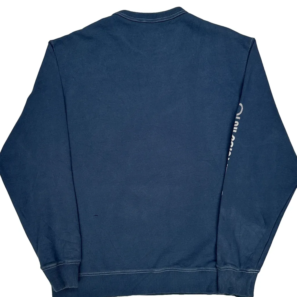 Quiksilver Long Sleeve T-Shirt - XL Blue Cotton - Image 6