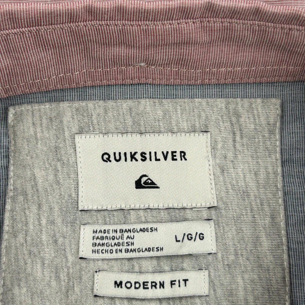 Quiksilver Shirt - Large Red Cotton - Image 3