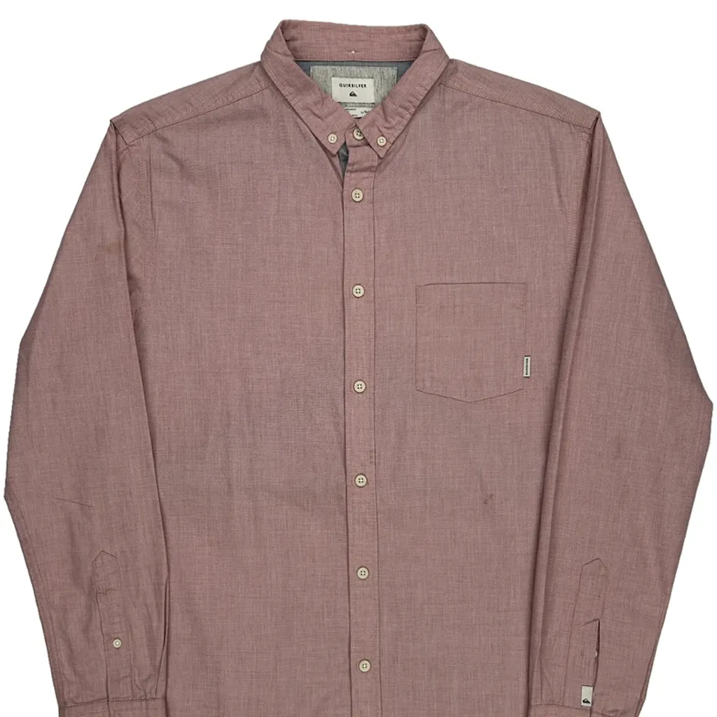 Quiksilver Shirt - Large Red Cotton - Image 5