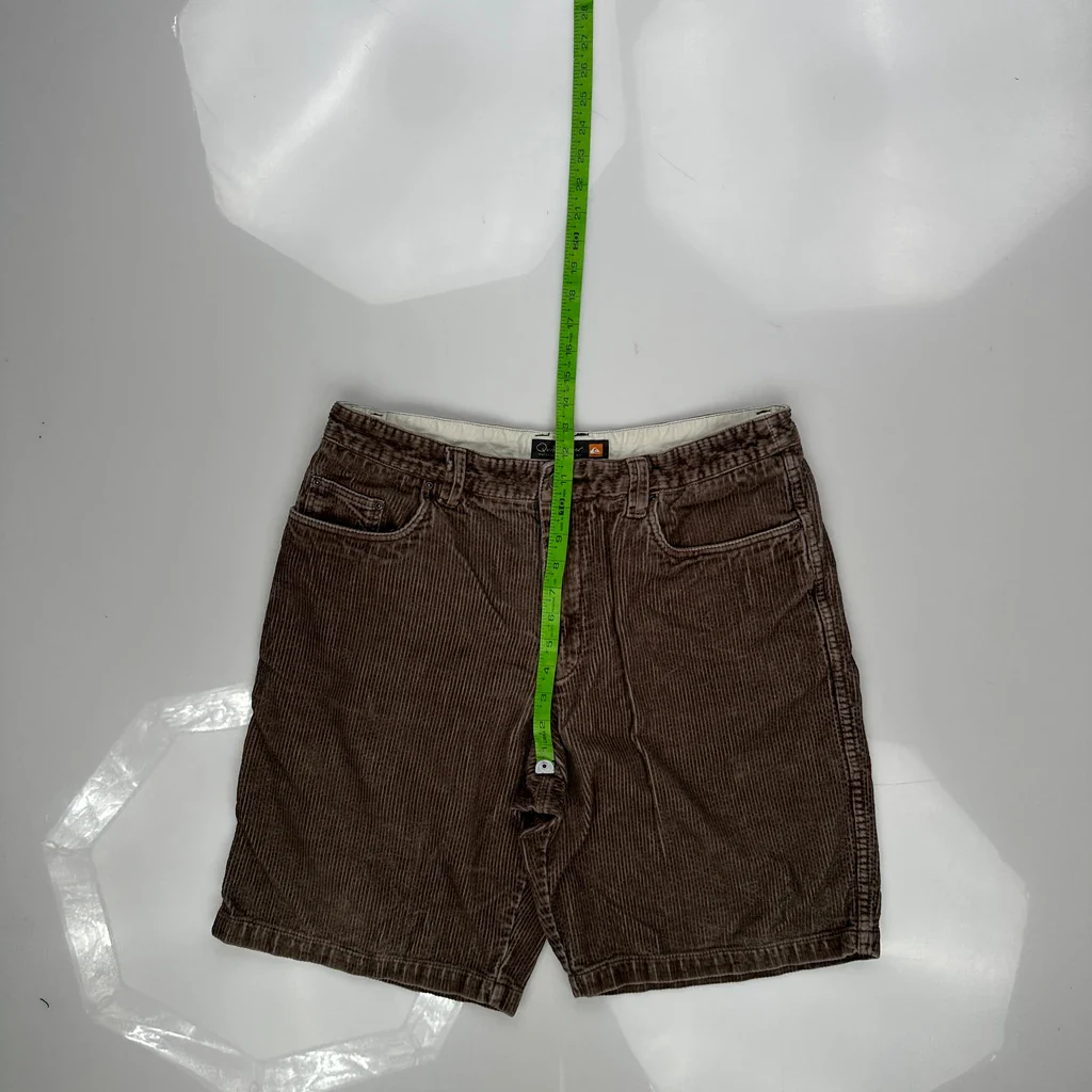 Quiksilver Corduroy Shorts - 34W 9L Brown Corduroy - Image 4