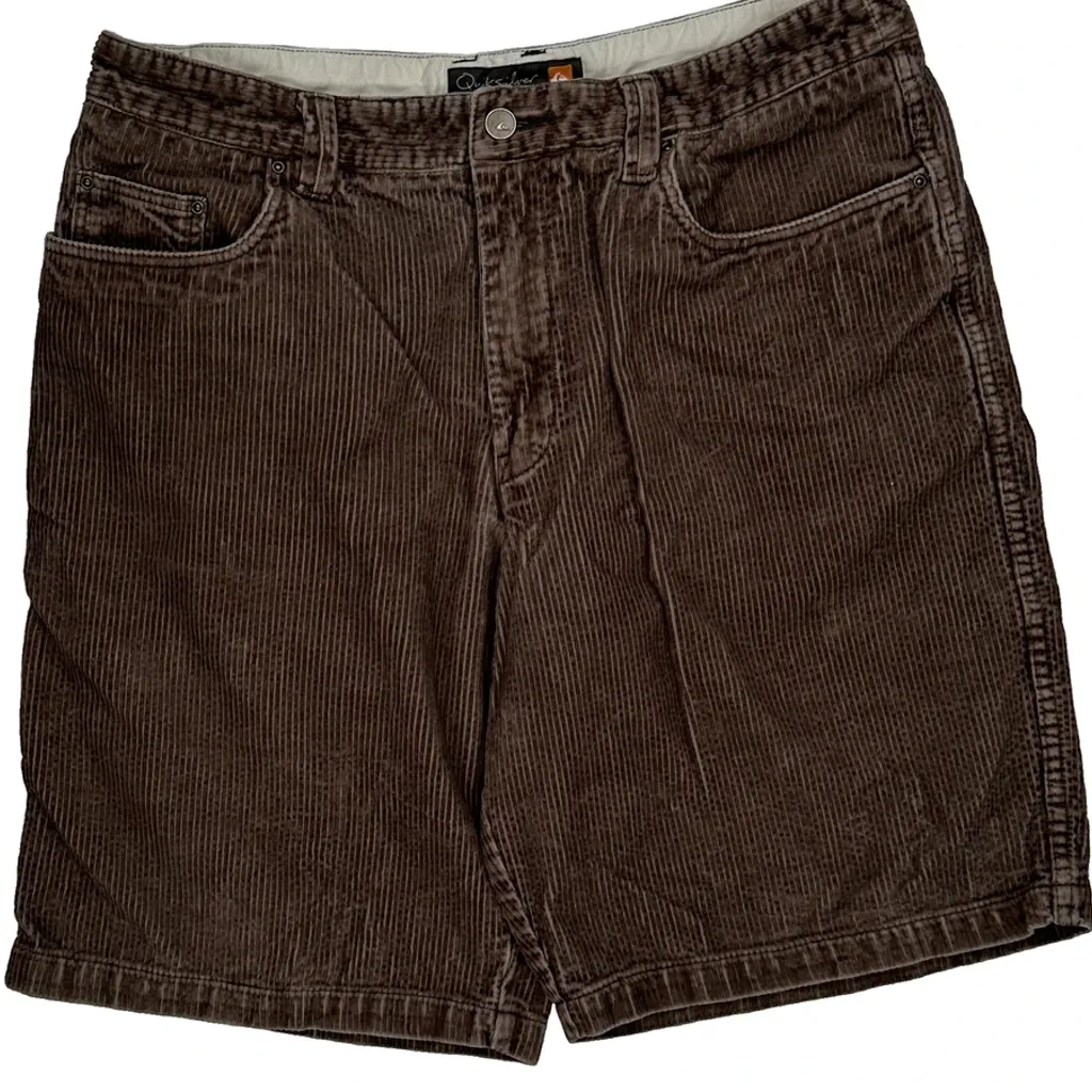 Quiksilver Corduroy Shorts - 34W 9L Brown Corduroy - Image 9