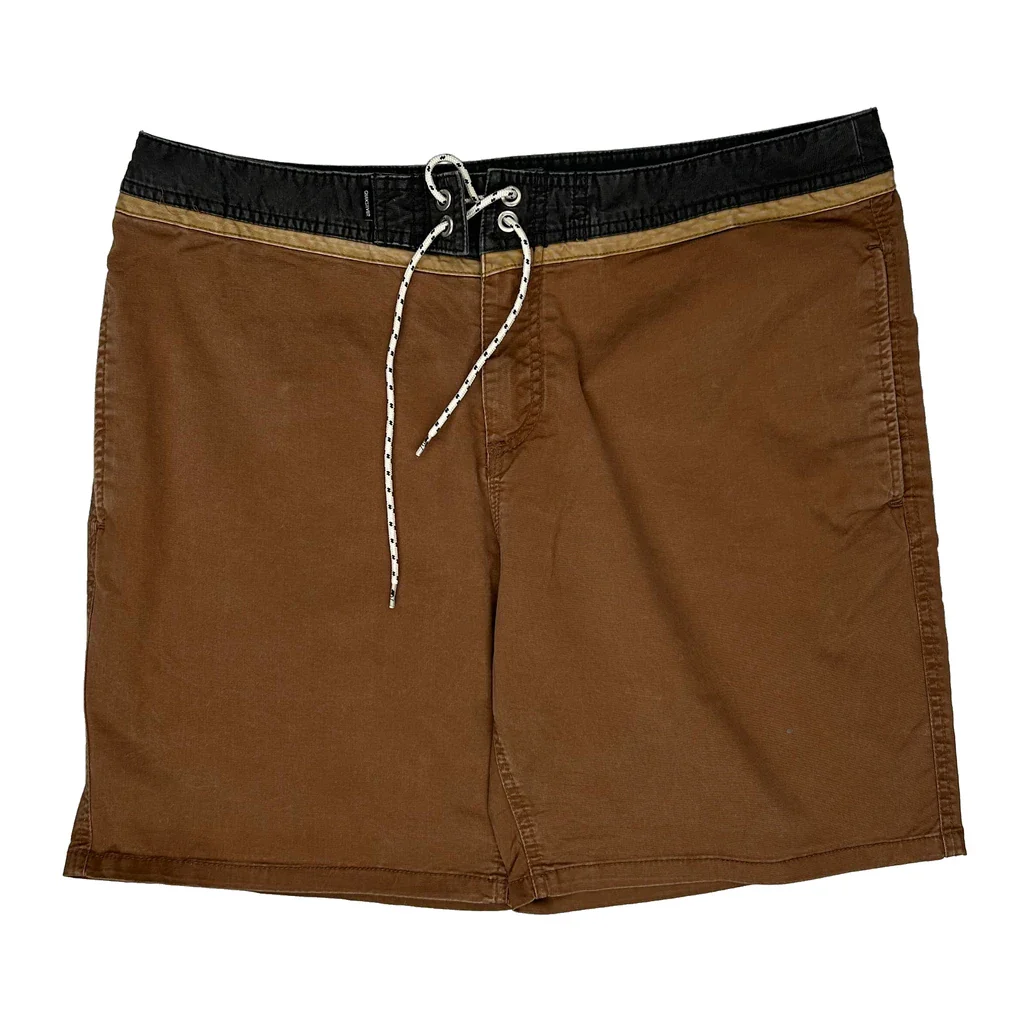 Quiksilver Board Shorts - 38W 9L Brown Cotton - Image 2