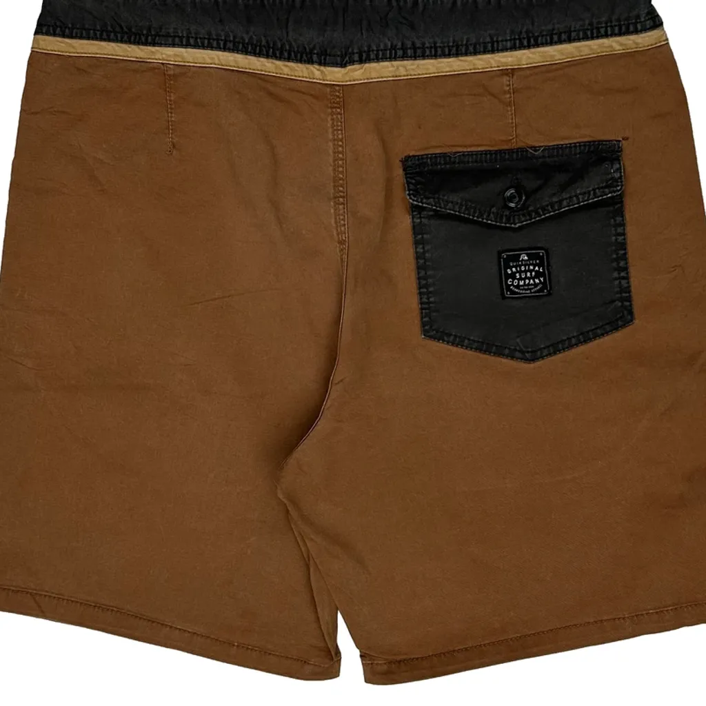 Quiksilver Board Shorts - 38W 9L Brown Cotton - Image 7
