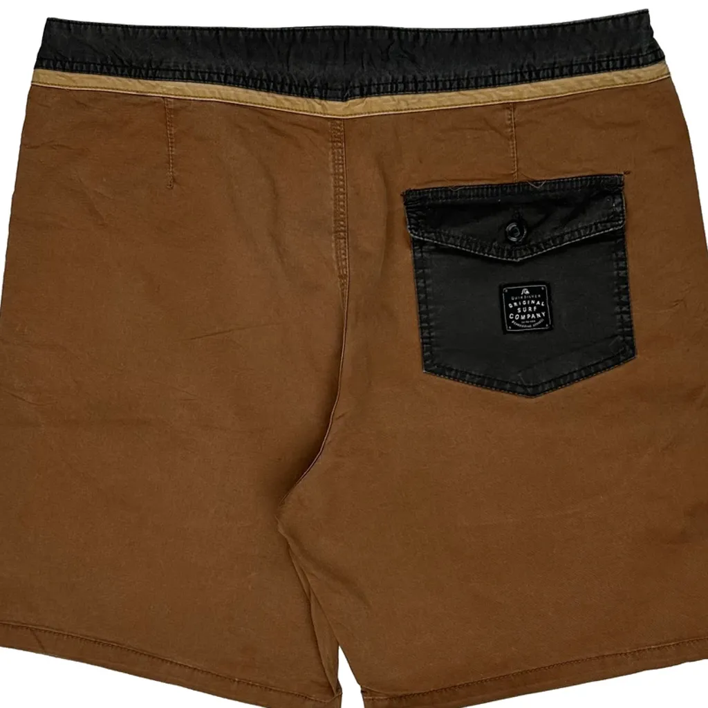 Quiksilver Board Shorts - 38W 9L Brown Cotton - Image 8