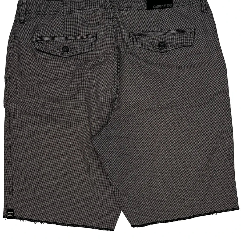 Quiksilver Checked Shorts - 32W 10L Grey Cotton - Image 7