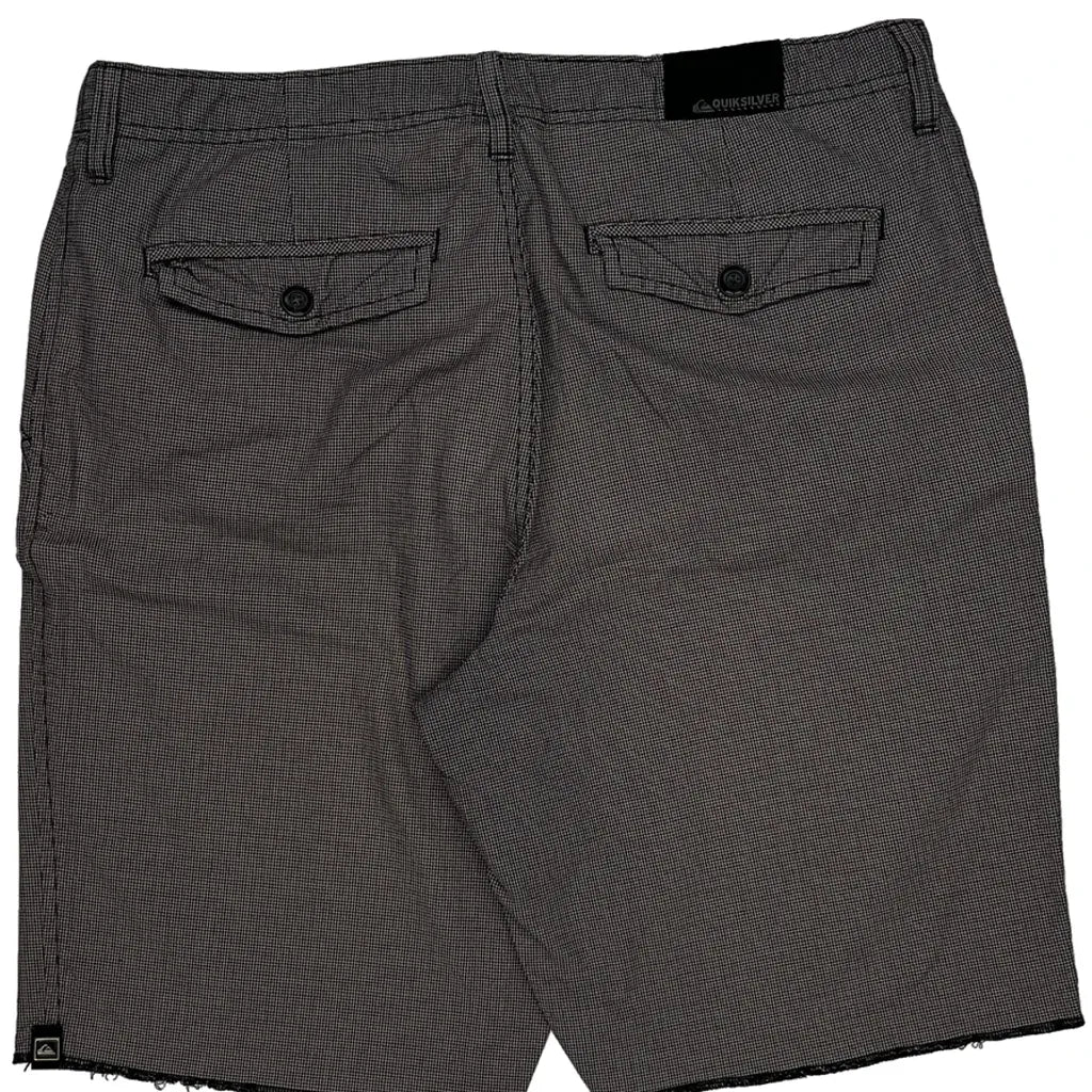 Quiksilver Checked Shorts - 32W 10L Grey Cotton - Image 8
