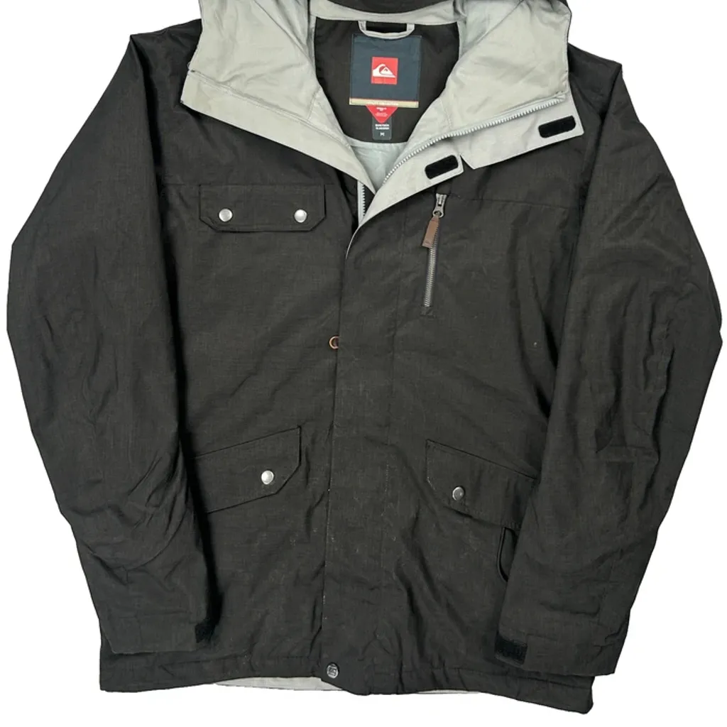 Quiksilver Ski Jacket - Medium Black Polyester - Image 5