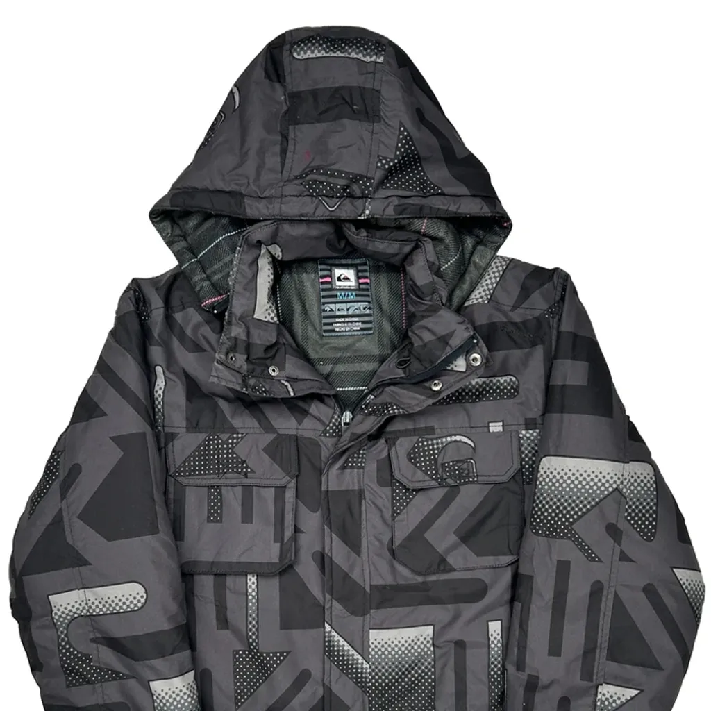Quiksilver Ski Jacket - Medium Grey Polyester - Image 4